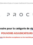 Questionnaire pour la catégorie de répondants : POUVOIRS ADJUDICATEURS